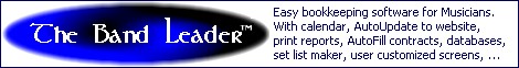 The Band Leader gig tracking software.
